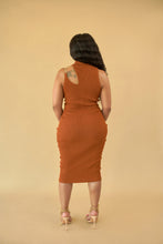 Load image into Gallery viewer, HERR Cognac &quot;Midi Dress&quot;
