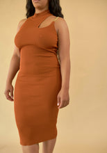 Load image into Gallery viewer, HERR Cognac &quot;Midi Dress&quot;
