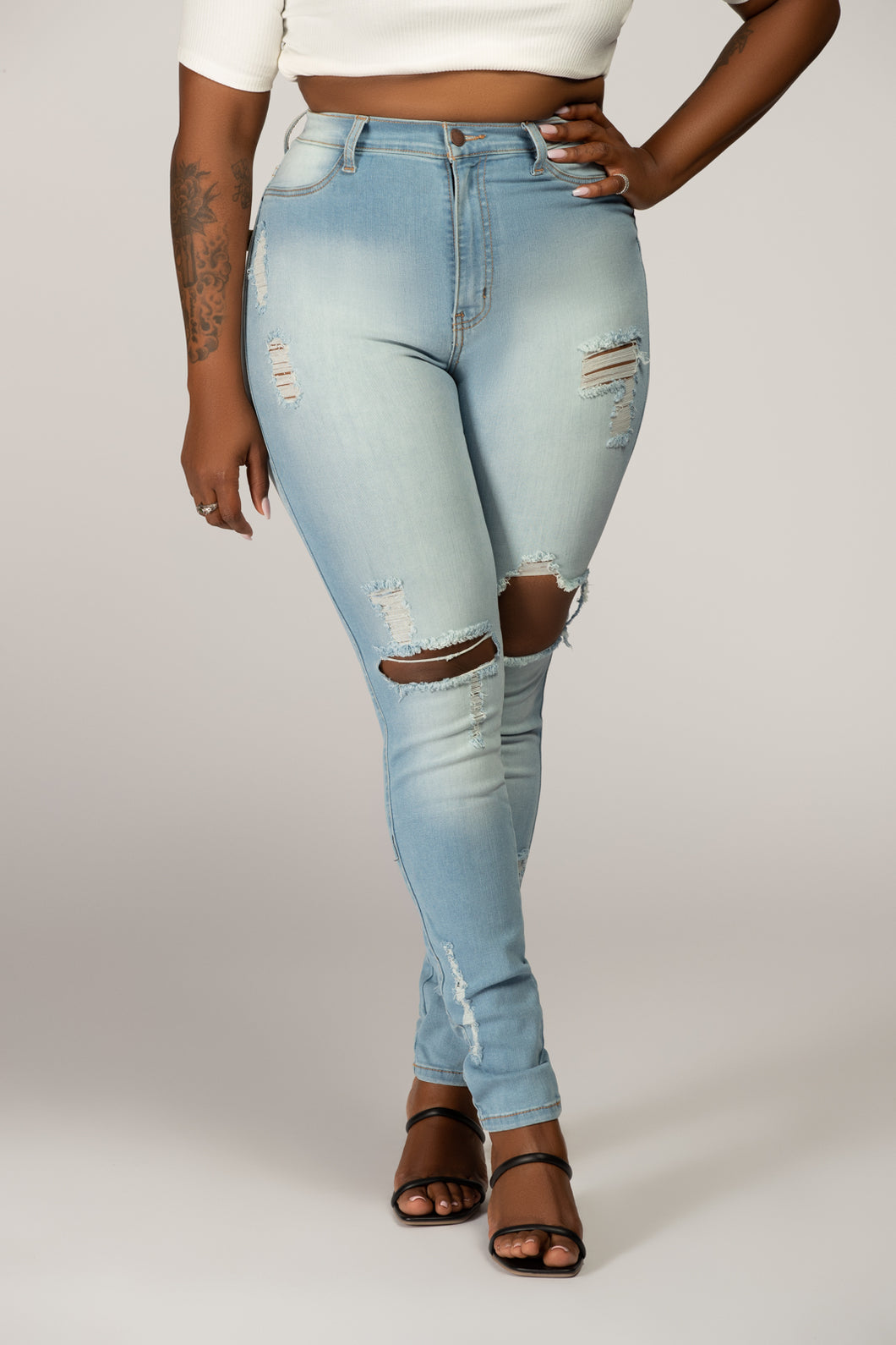 HERR Juicy Bottom Jeans - Light Wash