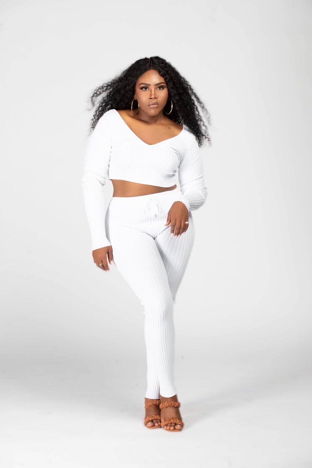 HERR Catch Flights Not Feelings - Leggings Set WHITE